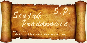 Stojak Prodanović vizit kartica